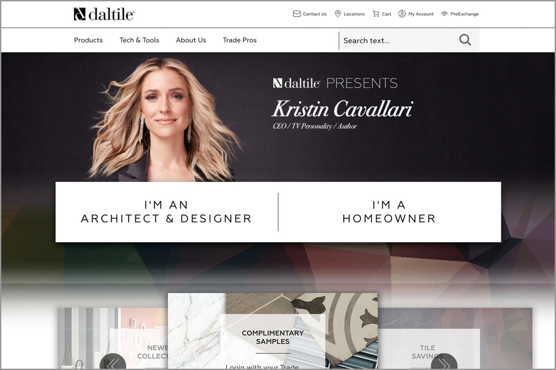 Screenshot of daltile.com